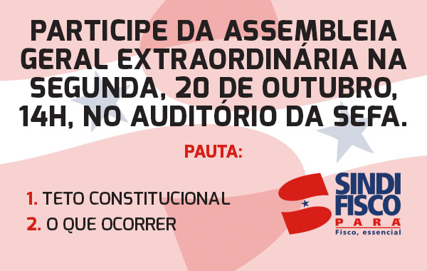 Segunda tem Assembleia Extraordinária