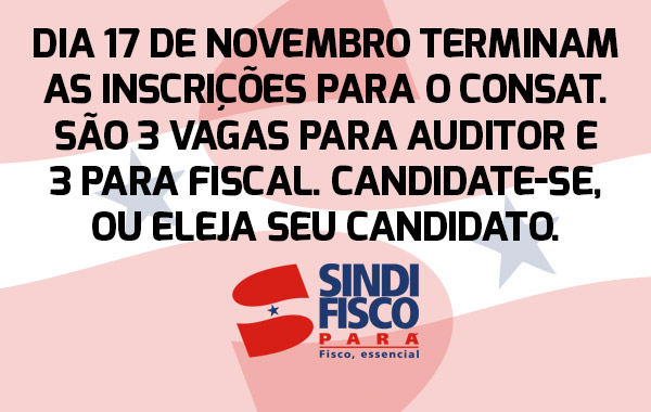 Participe das eleições do Consat