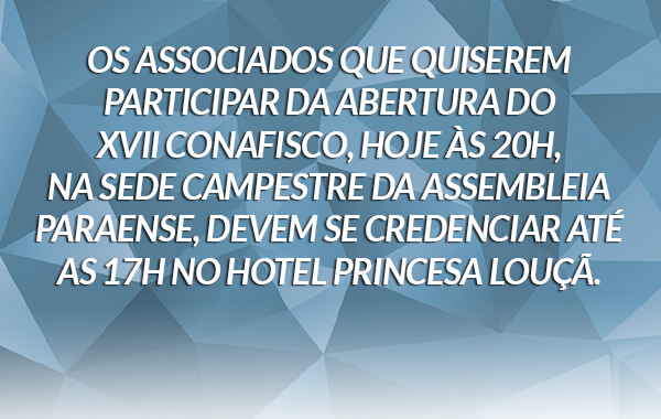 Inscreva-se e participe do XVII Conafisco
