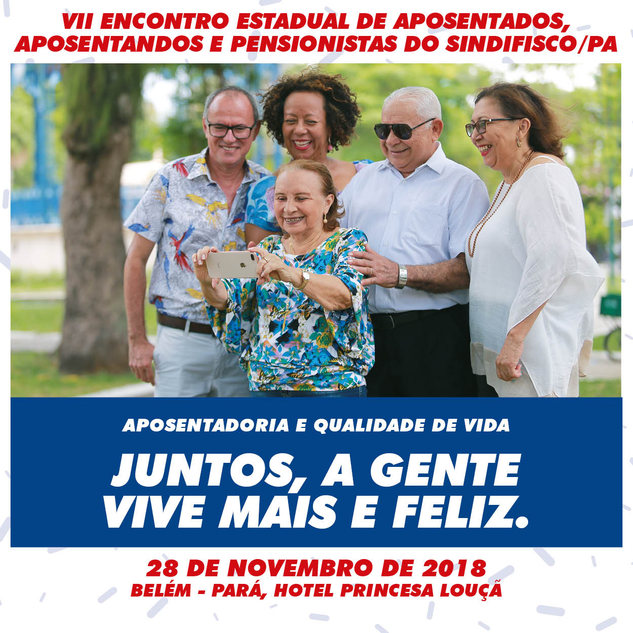 Juntos, a gente vive mais e feliz