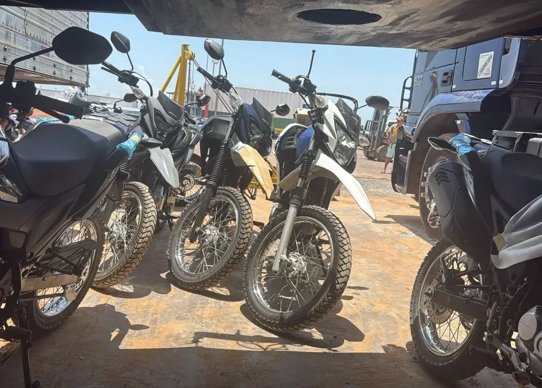SEFA retém oito motocicletas e 55 toneladas de soja no Pará