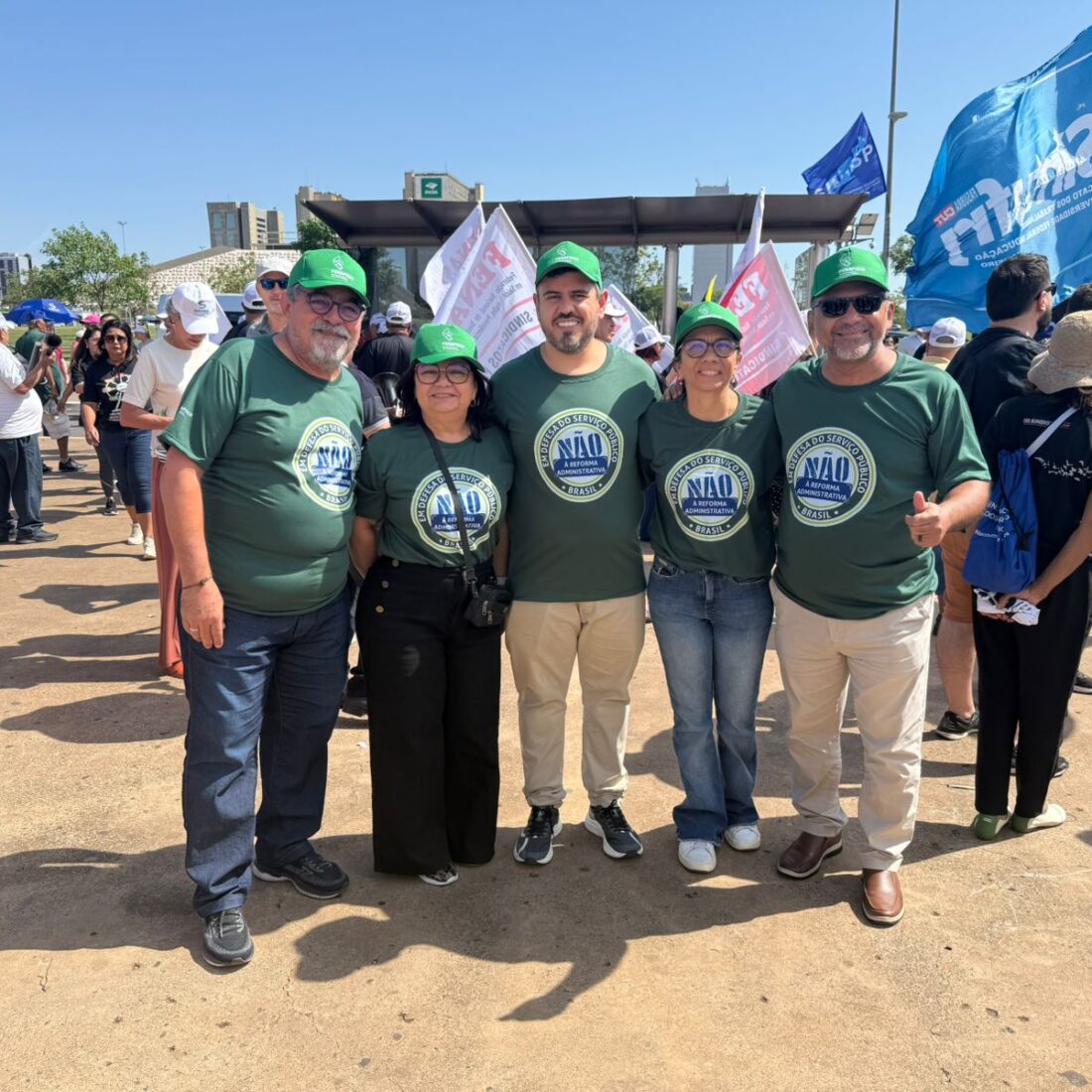 SINDIFISCO PARÁ marca presença na Marcha Nacional em Defesa do Serviço Público